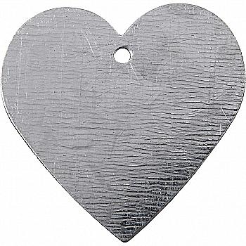 Заготівка-підвіска металева Серце плоске 30*30 мм (товщина 1 мм, отвір 2 мм), 59361