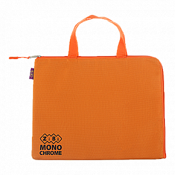 Папка А4 Монохром 33*25*1 см, 2 руч., гориз., помаранчева, ZB.705548-11 Папка А4 Монохром 33*25*1 см, 2 руч., гориз., помаранчева, ZB.705548-11