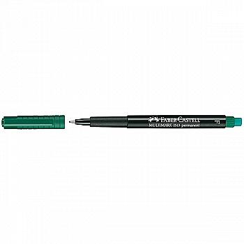 Маркер перманентный Multimark OHP`F 1523 0,6 мм зелёный, 151363 Faber-Castell Маркер перманентный Multimark OHP`F 1523 0,6 мм зелёный, 151363 Faber-Castell