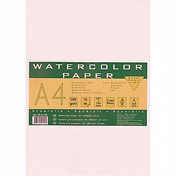 Папір для акварелі А4 10 арк. (200г/м2) Ofort Standart OF4110E Папір для акварелі А4 10 арк. (200г/м2) Ofort Standart OF4110E