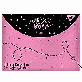 Папка-конверт на кнопці А4 "Little Witch", 491822 Yes