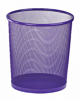 Кошик для паперів круглий 295*295*280 мм, металев, фіолетовий ZB.3126-07 Кошик для паперів круглий 295*295*280 мм, металев, фіолетовий ZB.3126-07