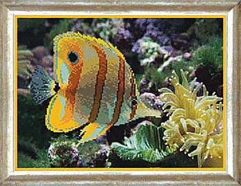 Схема для вышивания бисером СБ-062 29,5*21,5 см на авторской канве ТМ "Чарівна мить"