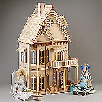 Заготовка деревянная Кукольный домик, Д16