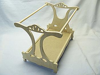 Заготівка дерев`яна Ліжко з балдахіном, 0449 Заготівка дерев`яна Ліжко з балдахіном, 0449