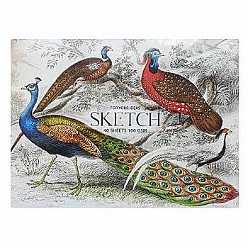 Блок на склейке "Sketch" А4+, 40 л. "Muse" (8121)