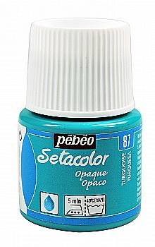 Фарба для світлих тканин Setacolor 45 мл непрозора, бірюзова, 295-087 Pebeo Фарба для світлих тканин Setacolor 45 мл непрозора, бірюзова, 295-087 Pebeo