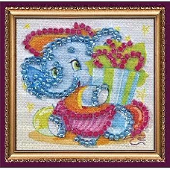 Набір для вишивки бісером "Магніт міні" Більчонок, AMM-035 Набір для вишивки бісером "Магніт міні" Більчонок, AMM-035