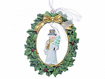 Прикраса декоративна "Сніговик" 7*9 см, 191-017 Lefard