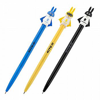 Ручка кулькова автомат. Pets Rabbit, синя, K19-030-04 Ручка кулькова автомат. Pets Rabbit, синя, K19-030-04