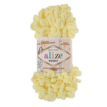 Пряжа мікрополіестер 13 Світлий лимон, TM Alize Puffy Пряжа мікрополіестер 13 Світлий лимон, TM Alize Puffy