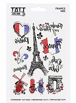 Тимчасові тату "France mix", TATTon.me Тимчасові тату "France mix", TATTon.me