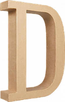 Заготівка з пап`є-маше Літера "D" 5*22*30 см, AC397O ТМ "Clairefontaine"