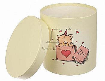 Подарункова коробка середня кругла W7685