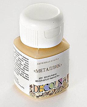 Краска акриловая Decola 20 Золото майя, метал, 352400 Краска акриловая Decola 20 Золото майя, метал, 352400
