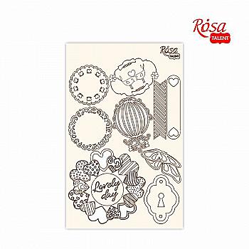 Чипборд для скрапбукинга 12,8*20 см "Floral Poem" 4, белый картон, 94232037 ROSA TALENT Чипборд для скрапбукинга 12,8*20 см "Floral Poem" 4, белый картон, 94232037 ROSA TALENT