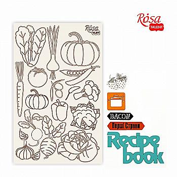 Чіпборд для скрапбукінгу 12,6*20 см "Recipe book" 3, білий картон, 94232069 ROSA TALENT Чіпборд для скрапбукінгу 12,6*20 см "Recipe book" 3, білий картон, 94232069 ROSA TALENT