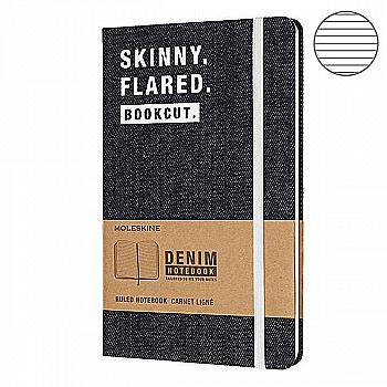 Записник Skinny середній лінійка, Moleskine Denim, LCDNQP060S Записник Skinny середній лінійка, Moleskine Denim, LCDNQP060S