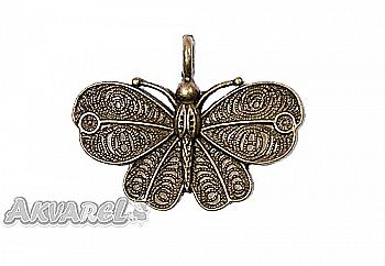 Набір металевих підвісок Метелик 32*42мм, 5шт