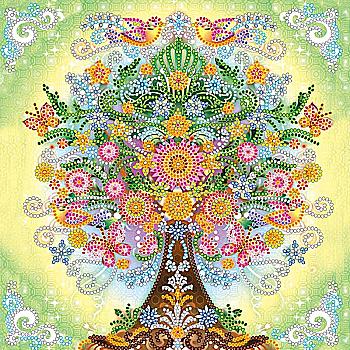 Схема для вишивки бісером "Казкове дерево", AC-505 Схема для вишивки бісером "Казкове дерево", AC-505