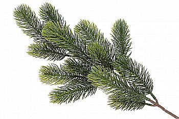 Гілка ялинки декоративна натуральна, 48 см, 122-148