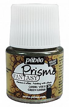 Фарба лакова для всіх поверхонь 45 мл "Fantasy Prisme" зелена умбра, 166034 Pebeo Фарба лакова для всіх поверхонь 45 мл "Fantasy Prisme" зелена умбра, 166034 Pebeo