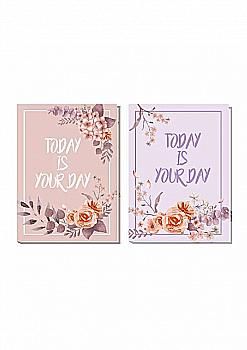 Тетрадь А5 120л. клетка, интегр. палитурка. Дизайн "Your day", A5108 Тетрадь А5 120л. клетка, интегр. палитурка. Дизайн "Your day", A5108