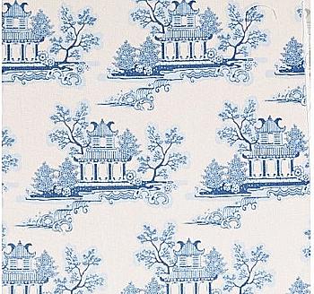 Ткань в рулоне Китайский Узор синий 1м*110 см, 100727 Ткань в рулоне Китайский Узор синий 1м*110 см, 100727