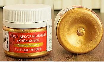 Віск для декору "Хайлайтер", Золото темне, 20 мл, Таир Віск для декору "Хайлайтер", Золото темне, 20 мл, Таир
