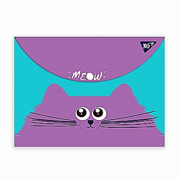Папка-конверт на кнопці А4 "Kittycon", 491999 Yes