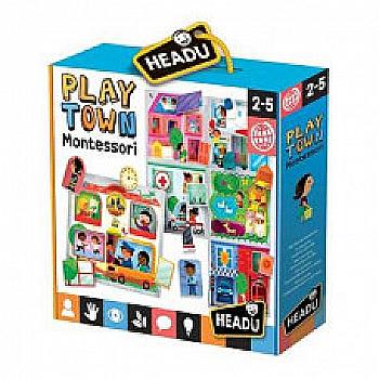 Игра-пазл Монтессори "Мой город и его жители", MU23615