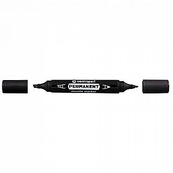 Маркер 1666 Permanent 1 мм Double, чорний CentroPen Маркер 1666 Permanent 1 мм Double, чорний CentroPen