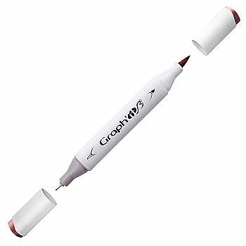 Маркер двосторонній Brushmarker, Какао (3180), GI83180 Graph`it Маркер двосторонній Brushmarker, Какао (3180), GI83180 Graph`it