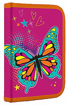 Пенал твёрдый одинарный с клап. Butterfly, 20,5*14*3,5, 531793 Пенал твёрдый одинарный с клап. Butterfly, 20,5*14*3,5, 531793