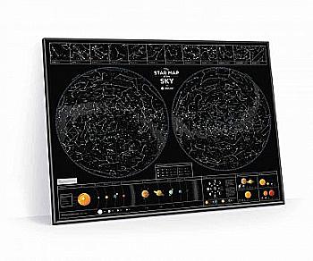 Скретч карта звездного неба "Star map of the sky" 60*80 см (англ. язык), ТМ "1Dea.me" Скретч карта звездного неба "Star map of the sky" 60*80 см (англ. язык), ТМ "1Dea.me"
