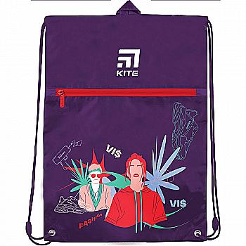 Сумка для обуви с карманом Kite Education 601L-1 VIS, VIS19-601L-1 Сумка для обуви с карманом Kite Education 601L-1 VIS, VIS19-601L-1