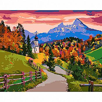 Набір для розпису по номерах 40*50 см "Дорога в гори", 954216