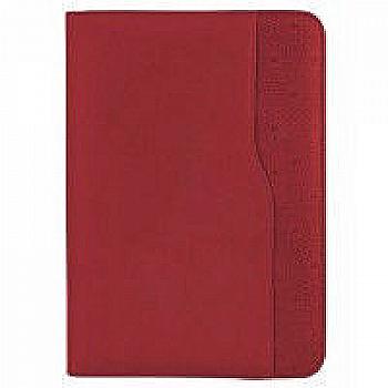 Бизнес-организатор на молнии 135*185 мм на кольцах, кремовая бумага 80 г/м2, красный O27137