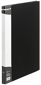 Папка А4, 20 файлов, черная BM.3606-01