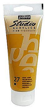 Краска акриловая "Studio" 100 мл Охра желтая, 837027 Краска акриловая "Studio" 100 мл Охра желтая, 837027