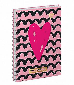 Блокнот А5 64 арк. б/лін., спіраль "Art Wave" YES 151619