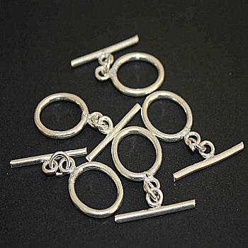 Застежка-тогла 5 шт., серебро, 3416/K Crystal Art