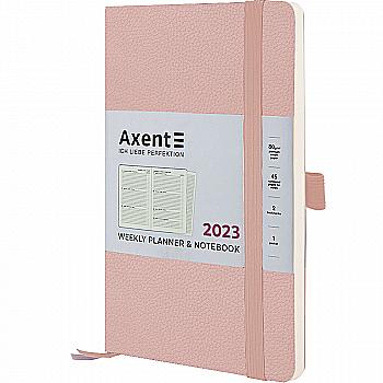 Щотижневик 2023, Partner Soft Skin, 125*195, пудровий, 8509-23-24-A Щотижневик 2023, Partner Soft Skin, 125*195, пудровий, 8509-23-24-A