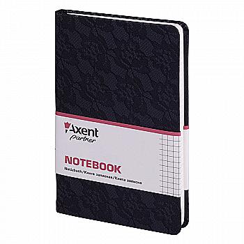 Книга записная Partner Lace 96кл. 125*195 черная, 8208-01-A