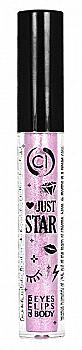 Глітер рідкий для обличчя Just Star 4ml 106 Dusty Rose, Colour Intense Глітер рідкий для обличчя Just Star 4ml 106 Dusty Rose, Colour Intense
