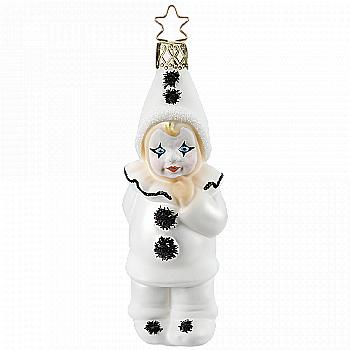 Ялинкова прикраса П`єро 11,2 см, біло-чорний, 10071S018 Ялинкова прикраса П`єро 11,2 см, біло-чорний, 10071S018