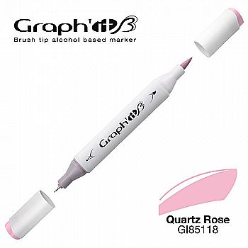 Маркер двосторонній Brushmarker, Кварцова троянда (5118), GI85118 Graph`it Маркер двосторонній Brushmarker, Кварцова троянда (5118), GI85118 Graph`it
