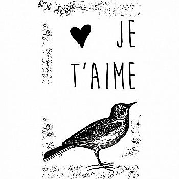 Штамп Вінтаж Je t`aime, 10004099 ТМ "Artemio"