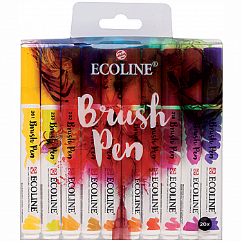 Набор кистей-ручек Ecoline Brushpen, 20 шт, Royal Talens Набор кистей-ручек Ecoline Brushpen, 20 шт, Royal Talens