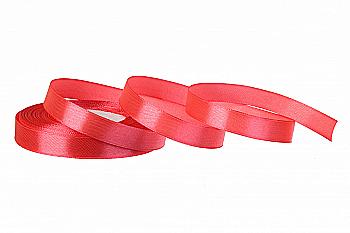 Стрічка атлас 7 мм-23 м, 129, темно-рожева, 5-285